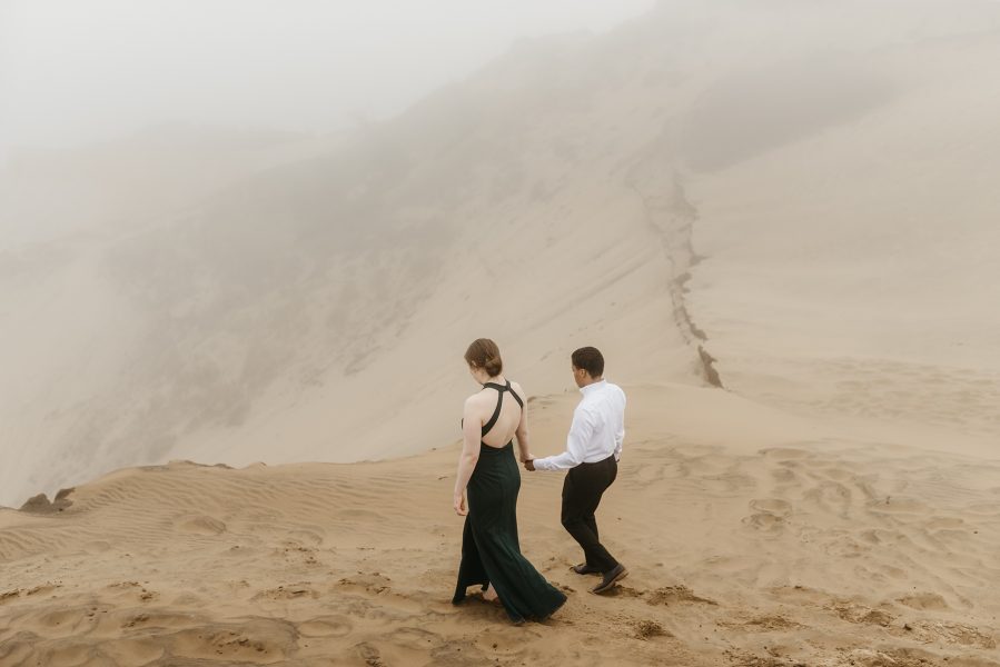 LGBTQ elopement at Cape Kiwanda, Pacific City Oregon