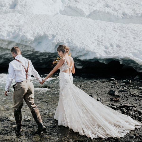 glacier hiking elopement alaska