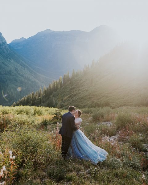 glacier national park elopement photographer montana wedding