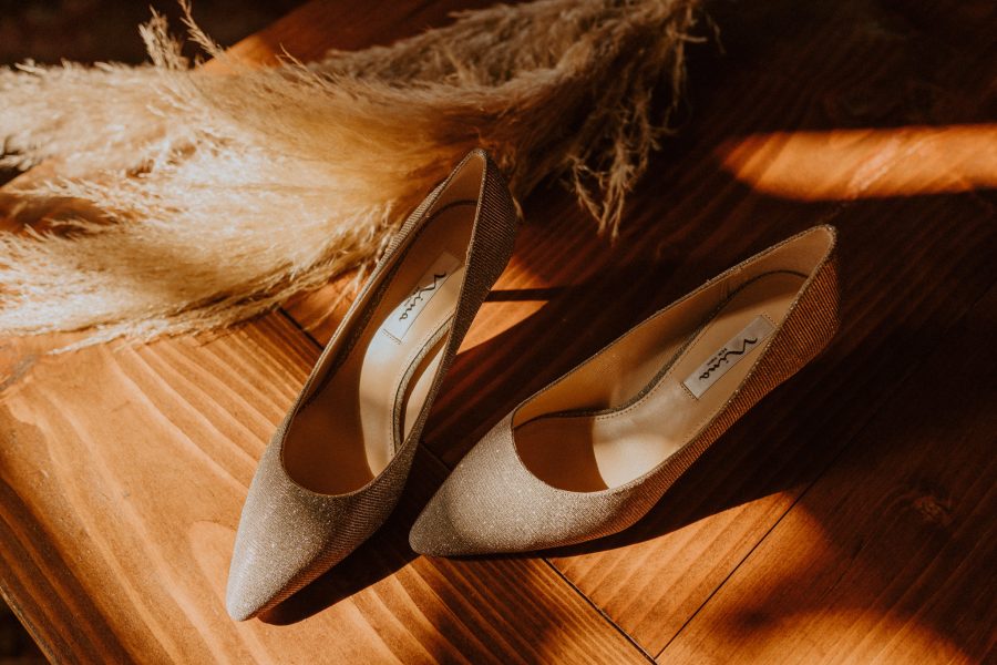 Wedding shoe details