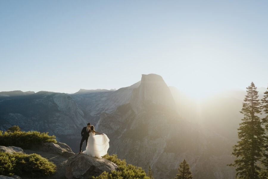Julia Mina Photography California Elopement Photographer Sunrise Glacier Point Elopement Yosemite