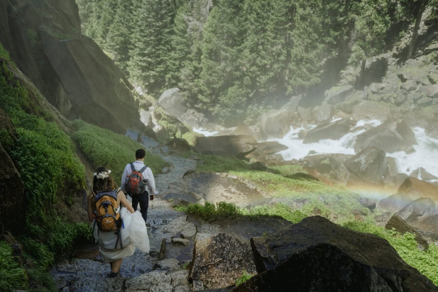Julia Mina Photography California Elopement Photographer Vernal Falls ELopement