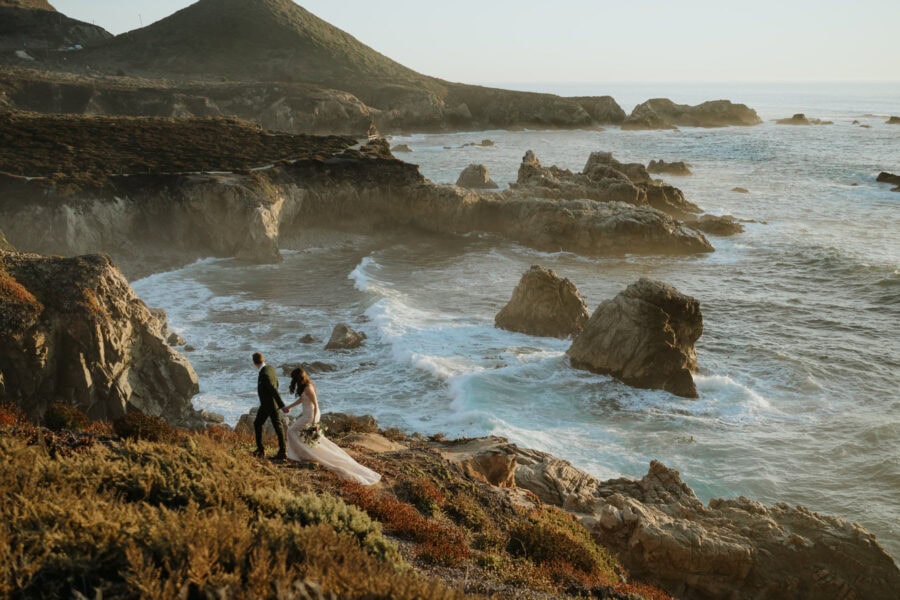 Julia Mina Photography California Elopement Photographer Big Sur Elopement Sunset Coast