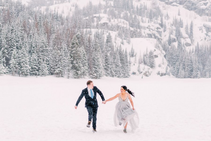 Rocky Mountain National Park winter elopement.