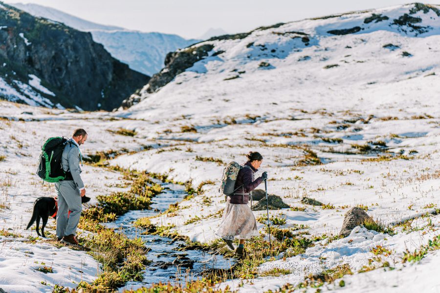 Silverton, Colorado hiking elopement.