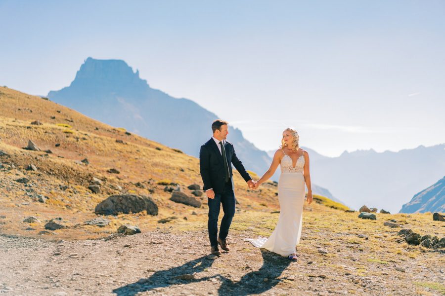Ouray, Colorado elopement in summer in the mountains.