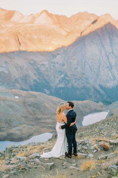 Colorado elopement on a mountain pass near Ouray.