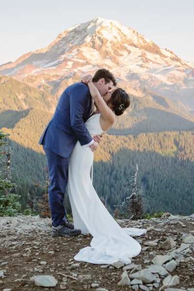 Mount Rainier Tolmie Peak Elopement with Outshined Photography