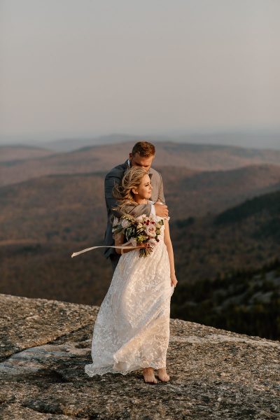 New Hampshire mountain adventure elopement