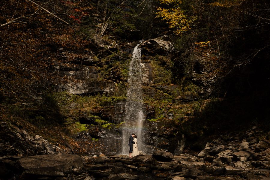 Catskills waterfall elopement
