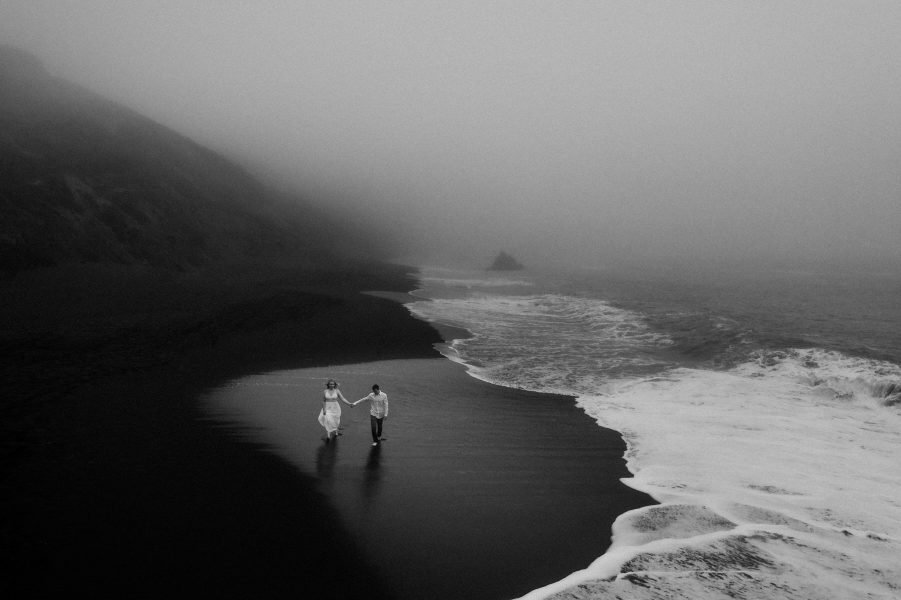 SF Elopement at Black Sands Beach - Marin Headlands