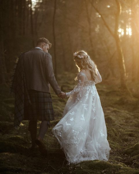 woodland elopement in scotland