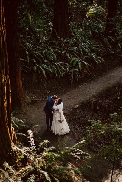 Portland Oregon Redwood Forest elopement