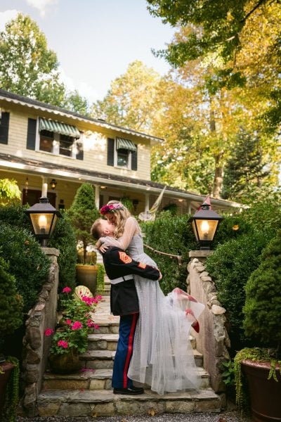 Military Wedding at Old Orchard Inn in Saluda, NC