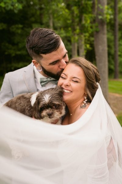 Wedding Portrait with dog