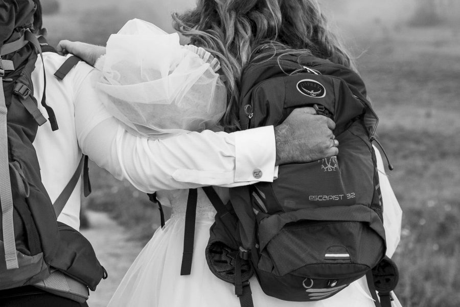 hiking mountain elopement