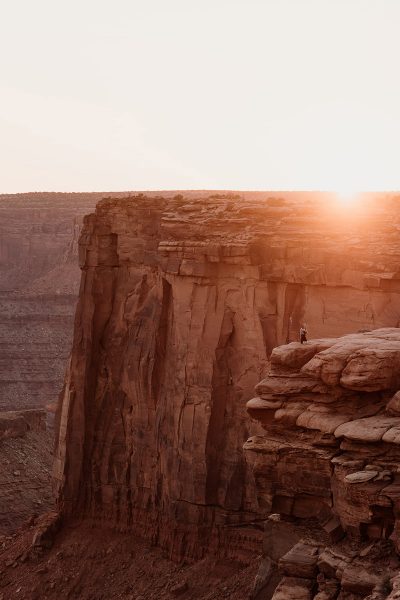 Couple Dancing on Cliff in Moab
