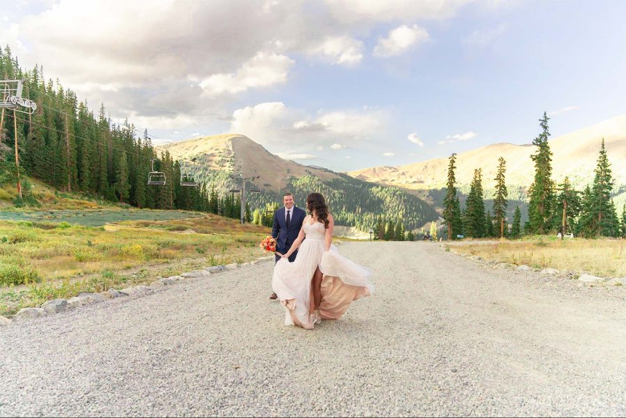 Couple Eloping in Breckenridge Colorado
