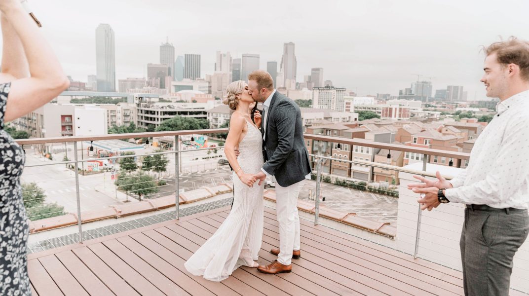 Rooftop Elopement, ceremony