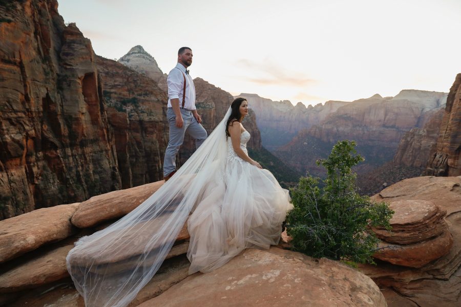 Zion elopement in utah