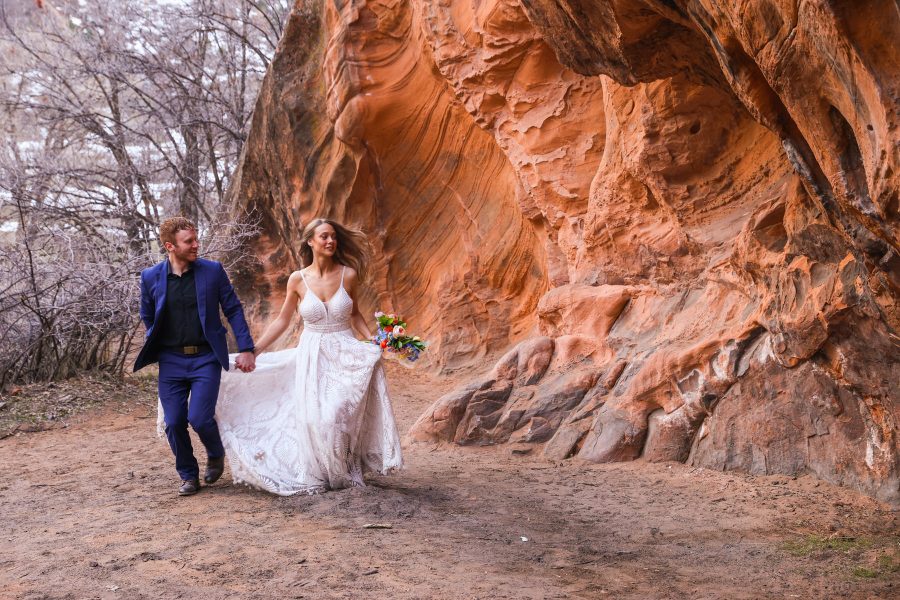 Zion elopement in utah