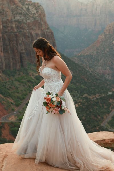Zion elopement in utah