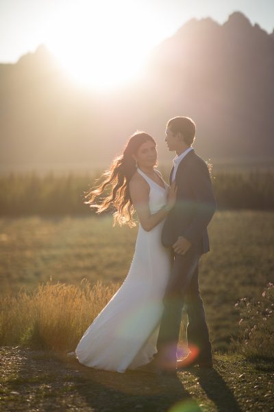 Beautiful colorful elopement in wyoming