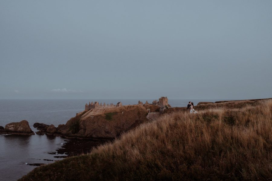 Dunottar Castle Elopement by Scotland Elopement Photographer Ieva Marija