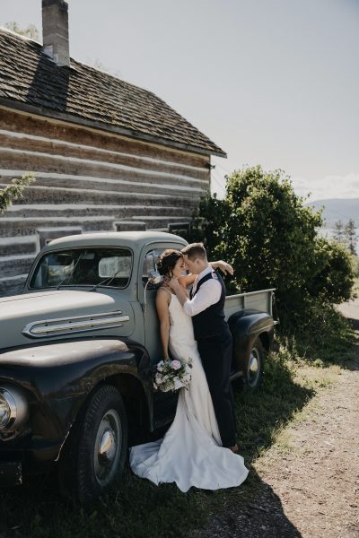 bride and groom at summerhill pyramid winery in kelowna, bc photographed by Photos by Pala Mikayla