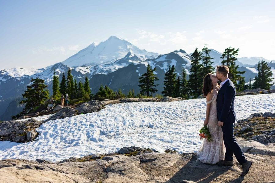 Mt Baker elopement shoot at Artist Point
