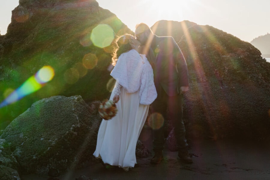 Port Orford Oregon Beach Elopement