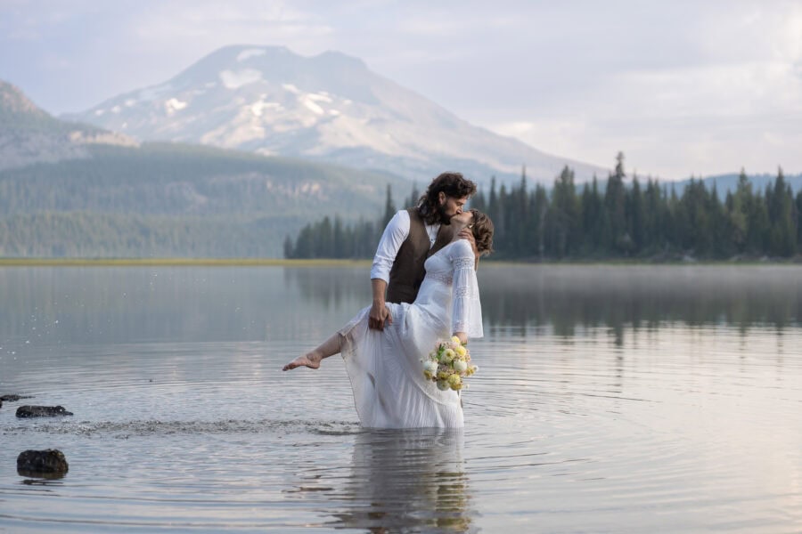 Sparks Lake Sunrise Elopement with Outshined Photography