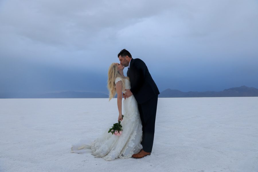 Moody Salt Flats elopement in Utah.