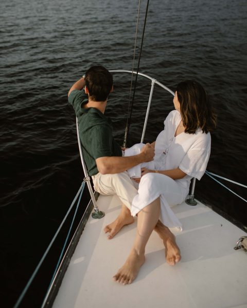 sailboat engagement session