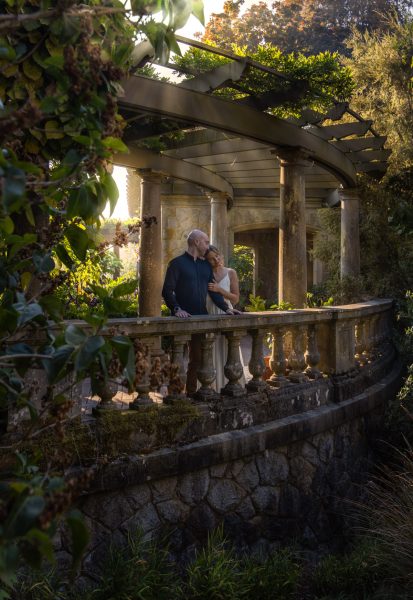 couple getting married at hatley castle