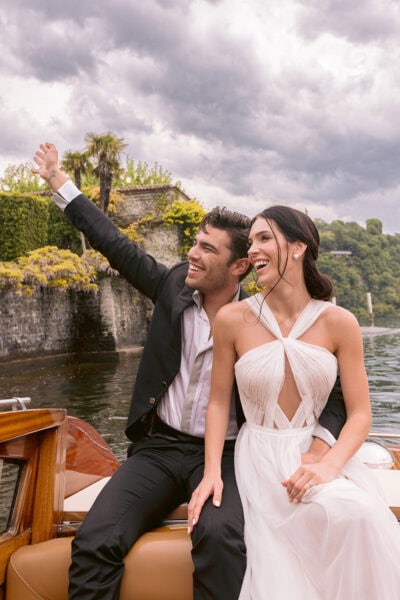 Renting a boat on Lake como villa balbiano