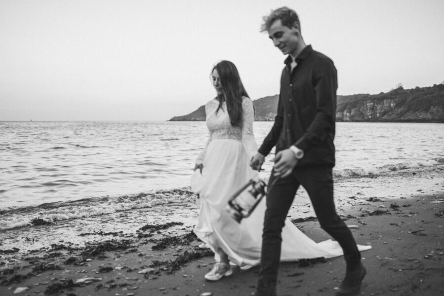 beach elopement in brittany france