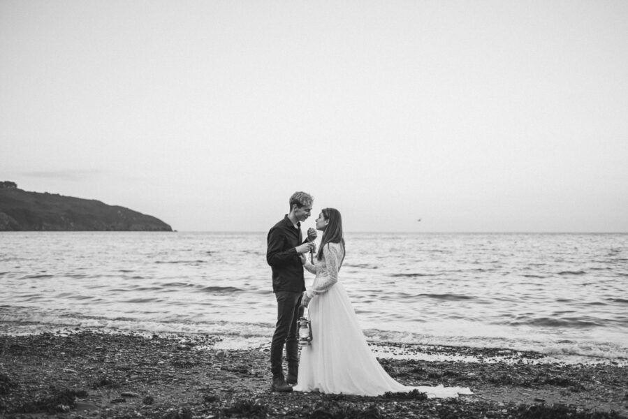 beach elopement in brittany france