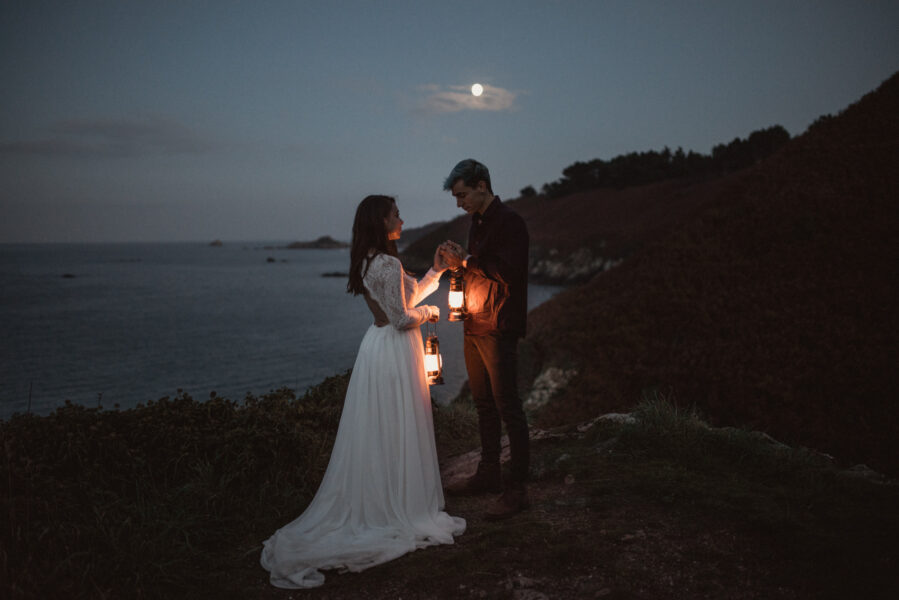 beach elopement in brittany france