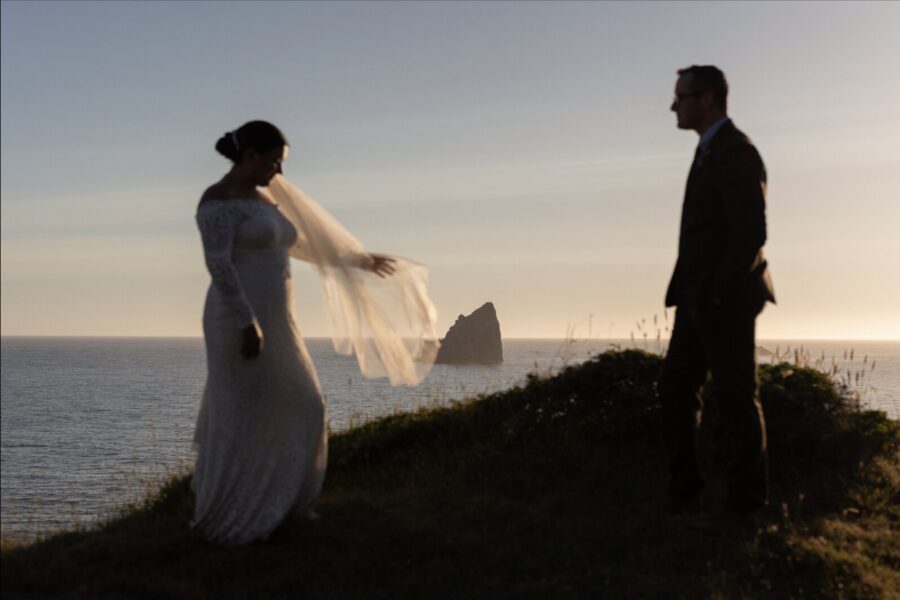 Elopement at Crook Point on the Oregon Coast