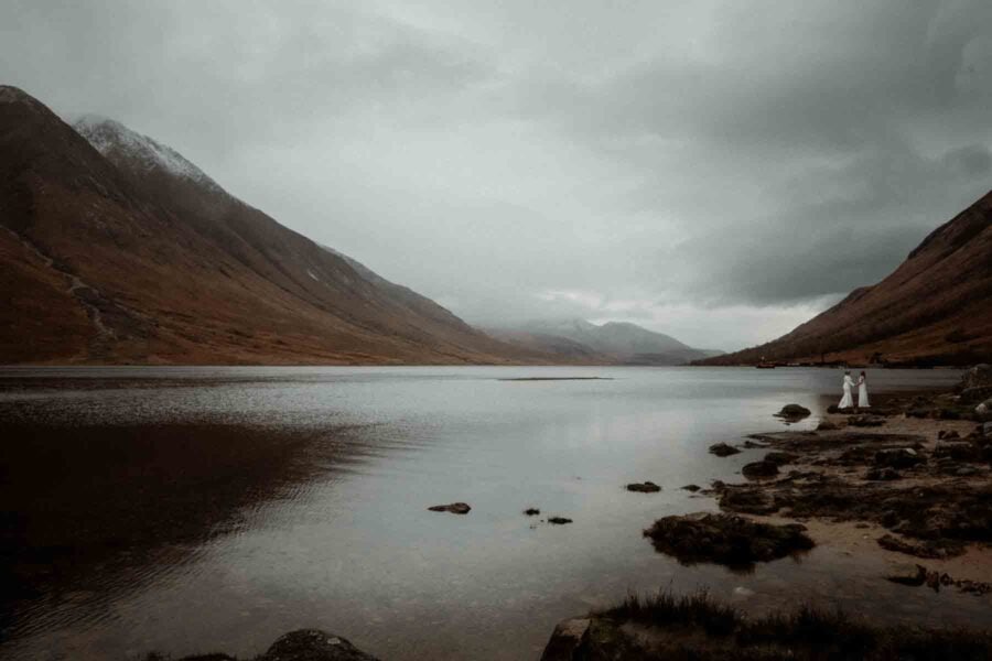 Loch Etive Glencoe with two brides