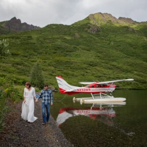 Remote Alaska Floatplane Elopement