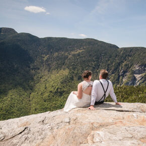 Faerie Forest with Cliffside Views Adventure Elopement in Stowe, VT