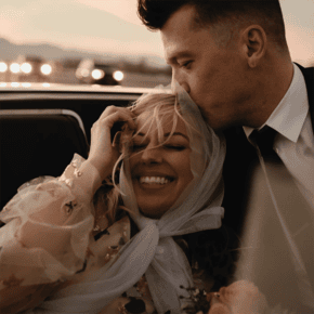 Windows Down & Desert Gold — A Palm Springs Elopement by Vintage Car